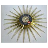 Elgin starburst clock, battery operated and