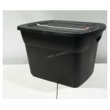 Sterilite tote with lid, 18 gallon