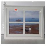 Picture frame style Wall Print, Boats
