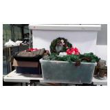 Christmas decor, Garland, Christmas lights,