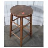 Early oak Counter Stool 13x24"
