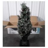 Martha Living 4ft pre lit sparkling pine entrance
