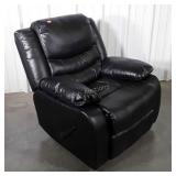 Rocking Recliner black pleather in nice overall