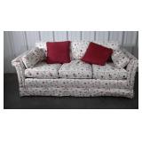 Ethan Allen Sofa, neutral color with floral