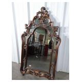 Designers Wall Mirror. Fancy design framed made