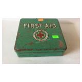 Metal Red Cross First Aid box & contents
