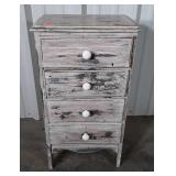Bedside Nightstand Cabinet, distressed style