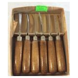Wood working knives / chisels, set of 6