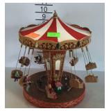 Musical swing carousel, battery operated, plastic