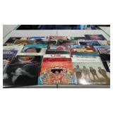 Vintage 33rpm music albums, Jimi Hendrix, Led