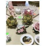 Home decor - Capodimonte candlestick holder, mini