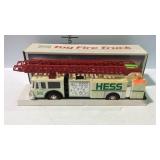 1989 Hess Toy Fire Truck with box, needs cleaning