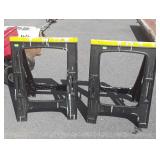 Two plastic saw horses