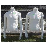 two dress mannequin