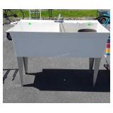 Double Utility Sink with faucet. Seller code DU