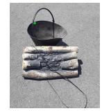 Electric fire place insert and coal bucket