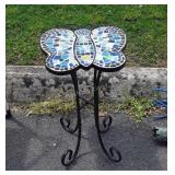 Butterfly shaped stand 23" tall