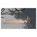 Cross cut Saw, 2 man handle style, note main
