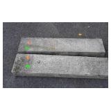 Two concrete beams 8x36x3.5" thick. Seller code