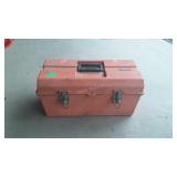 Tool box with nails and screws