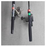 Group of two fishing poles