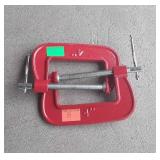 Two 4" C clamps