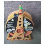 50 foot extension cord on storage reel, does have