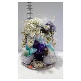 Home decor spa day - glass vase floral arrangement