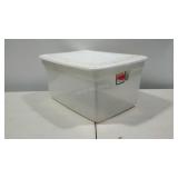 Sterilite tote with lid, 58 quart