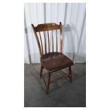 Chair, early plank bottom side Chair in solid