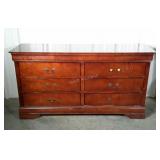 Six drawer dresser with mismatched and missing
