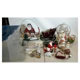 Holiday decor, Santas, ornaments, card holder,