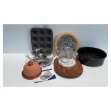Kitchenware - garlic roaster, cheese dish, muffin