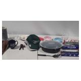 Kitchenware lot, includes Reynolds wrap,