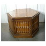 Single sextagonal storage end table. 32"×28"22".