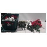 Group of artificial flowers