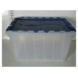 Locking lid tote. 21"×15"×12".