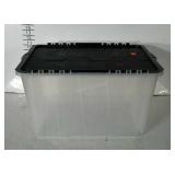 Locking lid tote. 21"×15"×12".