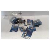 Security patrol items - 8 whistles with hook, and