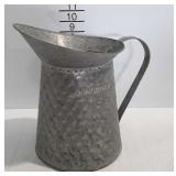 Galvanized pitcher