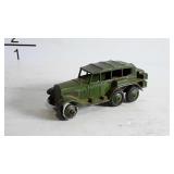 Vintage small toy -Dinky Toys jeep, has misshapen