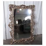 Designers Wall Mirror. Poly molded Frame 33x49"