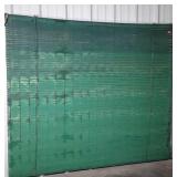 Window Blind green wooden slats roll blind 84"