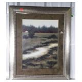 Home decor framed Print chippy in frame in places