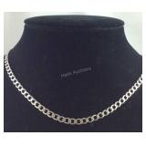 Sterling silver necklace 20in, 16.8grams