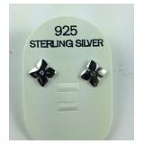 Sterling silver CZ earrings