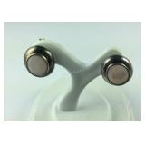 Sterling silver and shell earrings