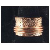 Size 7 copper spinner ring