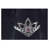 Sterling silver size 10 Bali ring