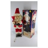 Animated and lighted Santa Claus decoration,